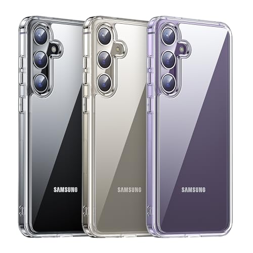 Meifigno Clear für Samsung Galaxy S24+ Hülle (6,7 Zoll), [Anti-Gelb & Militärgeprüft] Transparent Schutzhülle Handyhülle für Galaxy S24+ 5G 6,7 Zoll, Crystal Clear von Meifigno
