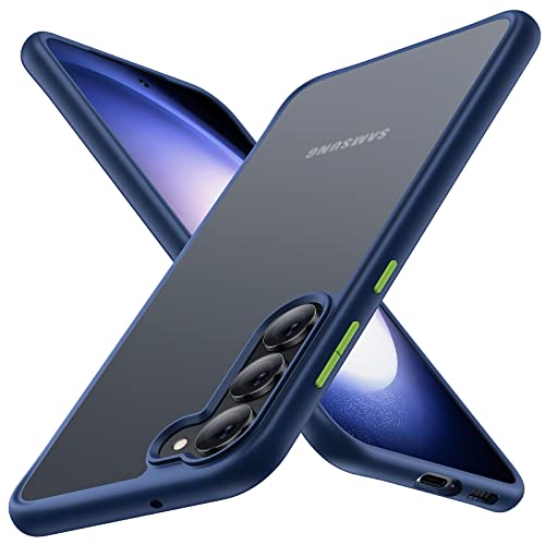 Meifigno Samsung Galaxy S23 Plus Hülle,[Translucent Matte&Kommt mit einem Extra Hülle][ Militärgeprüft] Magie Serie Schutz Hülle für Galaxy S23 Plus 6,6 Zoll, Blau von Meifigno