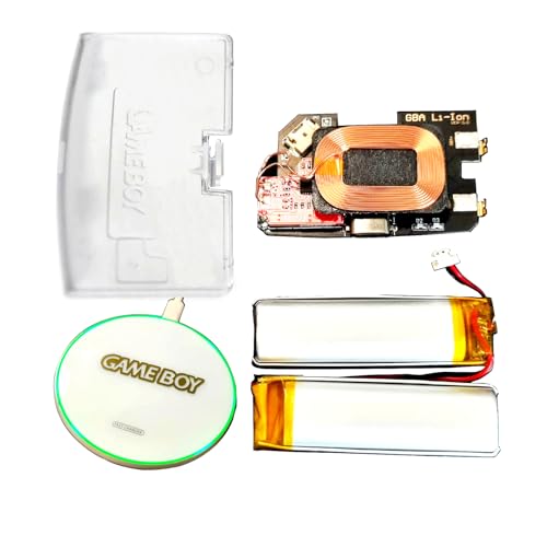GBA USB-C Charging Mod Kit Dual Rechargeable Batteries Replacement + Wireless Charger, for GameBoy Advance Console, Type-C Charge Modded Two Li-ion Battery Pack Module + Rear Cover GBA USB-C Charging Mod Kit Dual Rechargeable Batteries Replacement + Wireless Charger, for GameBoy Advance Console, Type-C Charge Modded Two Li-ion Battery Pack Module + Rear Cover von Meigpai