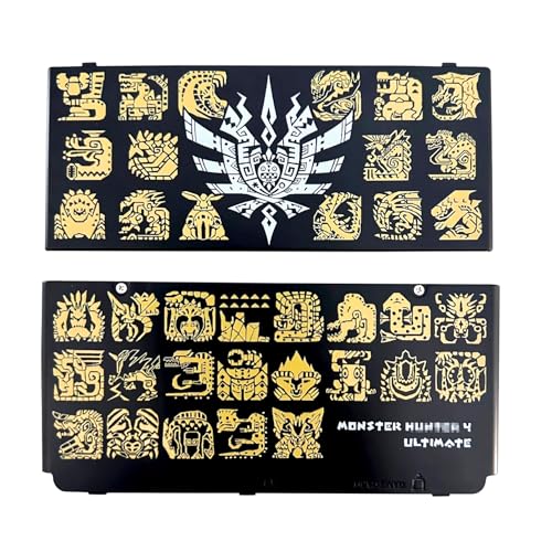 Limited for New3DS Extra Faceplate Shells Replacement Black Monster Hunting 4 Ultimate, for New 3DS Small Handheld Console, Custom Golden Monsters Logos Top & Bottom Cover Plates 2 PCS Set Limited for New3DS Extra Faceplate Shells Replacement Black Monster Hunting 4 Ultimate, for New 3DS Small Handheld Console, Custom Golden Monsters Logos Top & Bottom Cover Plates 2 PCS Set von Meigpai