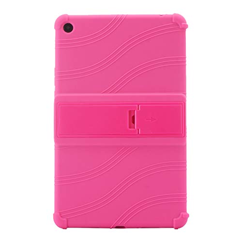 Meijunter Hülle für 10.1" Xiaomi Mi Pad 4 Plus 2018 Tablet - Ständer Silikon Gummi Schale Einfach Schutz Case Cover (Rose Rot) von Meijunter