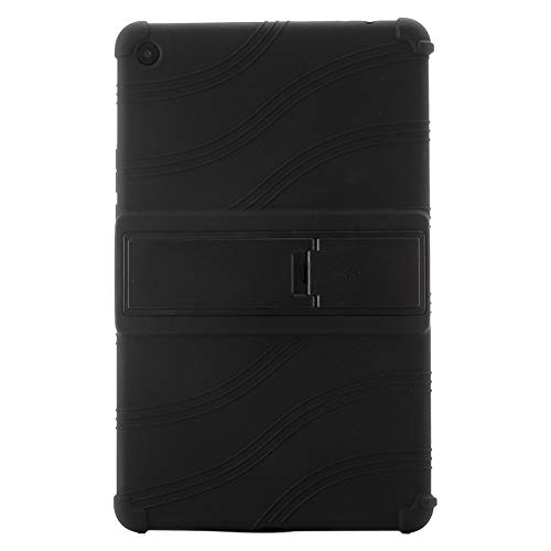 Meijunter Hülle für 10.1" Xiaomi Mi Pad 4 Plus 2018 Tablet - Ständer Silikon Gummi Schale Einfach Schutz Case Cover (Schwarz) von Meijunter