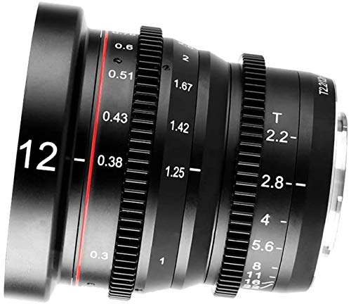 Meike 12 mm T2.2 große Blende,manueller Fokus,Kinoobjektiv,Weitwinkel,geringe Verzerrung,Mini Fixiertes Prime Cine Objektiv Kompatibel mit Micro Four Thirds M43 MFT Olympus Panasonic Kameras Meike 12 mm T2.2 große Blende,manueller Fokus,Kinoobjektiv,Weitwinkel,geringe Verzerrung,Mini Fixiertes Prime Cine Objektiv Kompatibel mit Micro Four Thirds M43 MFT Olympus Panasonic Kameras von Meike