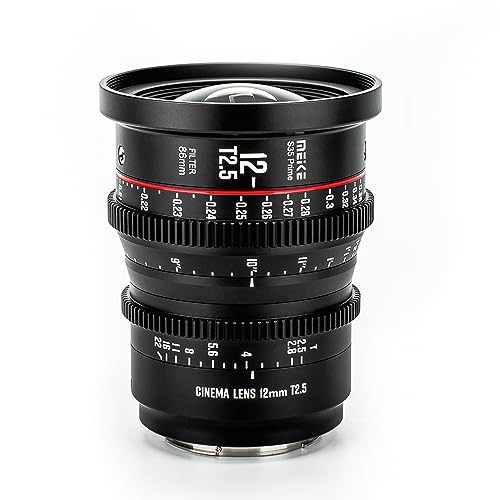 Meike 12mm T2.5 S35 Manual Focus Weitwinkel Prime Cinema Objektiv für Canon EF Mount und Cine Camcorder EOS C100 Mark II, EOS C200, EOS 300 Mark II, EOS C300 Mark III, Zcam E2-S6 6K Meike 12mm T2.5 S35 Manual Focus Weitwinkel Prime Cinema Objektiv für Canon EF Mount und Cine Camcorder EOS C100 Mark II, EOS C200, EOS 300 Mark II, EOS C300 Mark III, Zcam E2-S6 6K von Meike