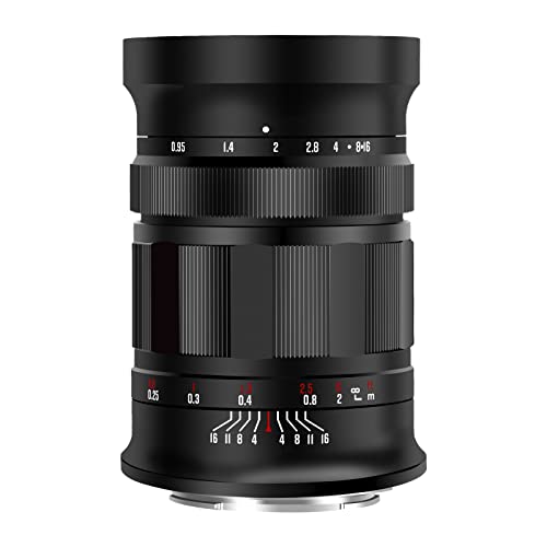 Meike 25mm f0.95 Manueller Fokus APS-C Objektiv mit großer Blende Kompatibel mit RF-Mount Kameras EOS-R EOS-RP R5 R6 R7 R10 im APS-C Modus von Meike