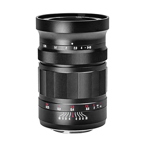 Meike 25mm f0.95 Manuelles Fokusobjektiv mit großer Blende Kompatibel mit Panasonic Lumix M43 MFT Mount Digital Spiegellose Kameras GH4 GH5 GH6 von Meike