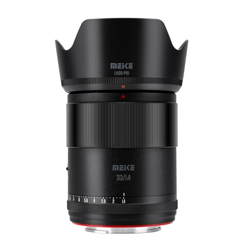 Meike 33mm F1.4 Autofokus große Blende STM Schrittmotor APS-C Portrait Objektiv kompatibel mit Sony E Mount Kameras FX30 A6400 A5000 A5100 A6000 A6100 A6300 A6500 A6600 A6700 ZV-E10 ZV-E10 Mark II von Meike