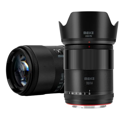 Meike 33mm F1.4 Weitwinkel APS-C AF STM(Schrittmotor) Objektiv Autofokus Festbrennweiten für Sony E Mount spiegellose Kameras ZV-E10 ZVE10 II A6600 A6400 A5000 A5100 A6000 A6100 A6300 A6500 A6700 von Meike
