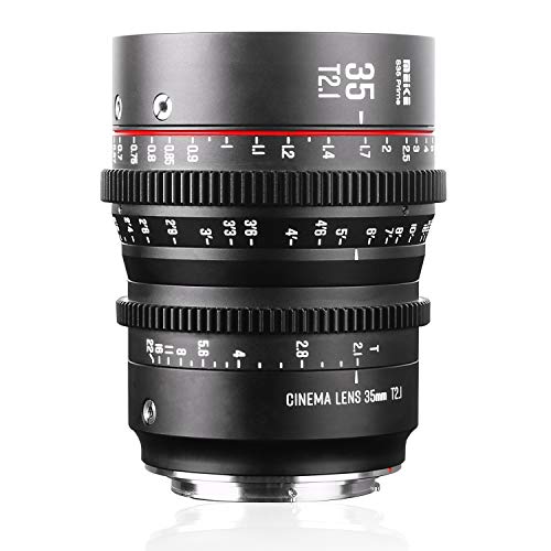 Meike 35 mm T2.1 S35 Manueller Fokus Weitwinkel Prime Cinema Objektiv für Canon EF Mount und Cine Camcorder EOS C100 Mark II, EOS C200, EOS 300 Mark II, EOS C300 Mark III, Zcam E2-S6 6K Meike 35 mm T2.1 S35 Manueller Fokus Weitwinkel Prime Cinema Objektiv für Canon EF Mount und Cine Camcorder EOS C100 Mark II, EOS C200, EOS 300 Mark II, EOS C300 Mark III, Zcam E2-S6 6K von Meike