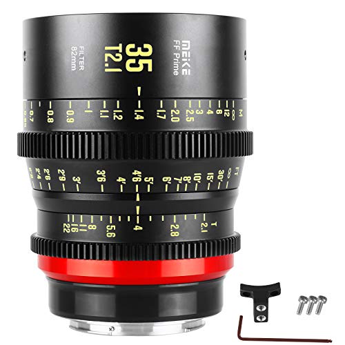 Meike 35 mm T2.1 Vollrahmen manueller Fokus Weitwinkelobjektiv für Canon EF Mount und Cine Camcorder ZCAM E2-F6, E2-F8, Canon EOS C500 Mark II und S35 EOS C100 Mark II, EOS C200, Zcam E2-S6 6K Meike 35 mm T2.1 Vollrahmen manueller Fokus Weitwinkelobjektiv für Canon EF Mount und Cine Camcorder ZCAM E2-F6, E2-F8, Canon EOS C500 Mark II und S35 EOS C100 Mark II, EOS C200, Zcam E2-S6 6K von Meike