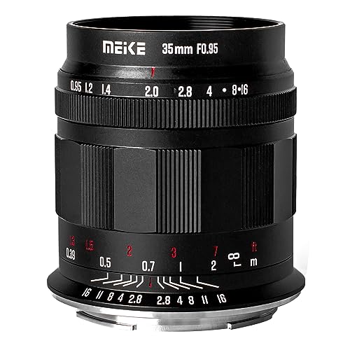 Meike 35 mm f0.95 APS-C große Blende, Weitwinkelobjektiv, manueller Fokus, für Nikon Z-Mount spiegellose Kameras Z50 Z30 Zfc und kompatibel mit Z5 Z6 Z7 im APS-C-Modus von Meike