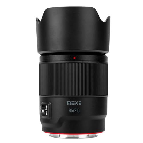 Meike 35mm F2.0 Auto Focus Vollformat STM Objektiv Kompatibel mit Panasonic Lumix Sigma Leica L-Mount Kameras S1H S1 S5 S5 Mark II S1R S9 SL SL2 FP FPL von Meike