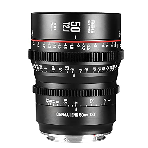 Meike 50 mm T2.1 S35 Manueller Fokus Weitwinkelobjektiv für Canon EF Mount und Cine Camcorder EOS C100 Mark II, EOS C200, EOS 300 Mark II, EOS C300 Mark III, Zcam E2-S6 6K Meike 50 mm T2.1 S35 Manueller Fokus Weitwinkelobjektiv für Canon EF Mount und Cine Camcorder EOS C100 Mark II, EOS C200, EOS 300 Mark II, EOS C300 Mark III, Zcam E2-S6 6K von Meike