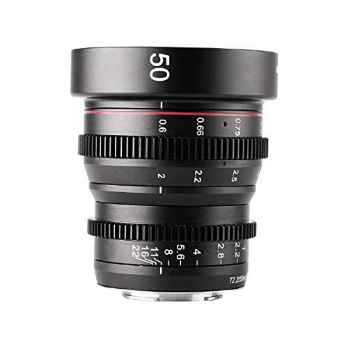 Meike 50mm T2.2 Mini Fixed Prime Manual Focus Wide-Angle Cinema Lens for M43 Micro Four Thirds MFT Mount Cameras BMPCC 4K Z CAM E1 E2 E2C Meike 50mm T2.2 Mini Fixed Prime Manual Focus Wide-Angle Cinema Lens for M43 Micro Four Thirds MFT Mount Cameras BMPCC 4K Z CAM E1 E2 E2C von Meike
