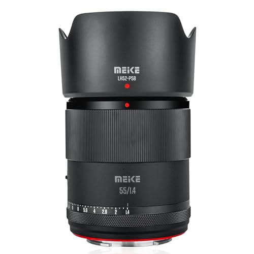 Meike 55mm F1.4 Standard Aperture APS-C AF STM (Stepper Motor) Lens Autofocus Prime Portrait Lenses for Fujifilm X Mount Mirrorless Cameras XT2 XT4 XT10 XT20 XT30 X-A2 X30 X70 X-S10 von Meike