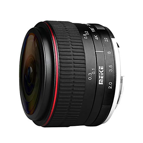 Meike 6,5 mm f/2.0 Fischaugenobjektiv für spiegellose Fuji X-Mount Kameras von Meike