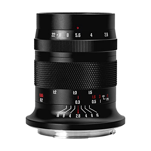 Meike 60mm f2.8 RF-Mount Fixed Manual Focus Objektive Große Blende APS-C Makro-Objektiv Kompatibel mit Canon EOS-R EOS-RP R5 R5C R6 R7 R10 Spiegellose Kamera von Meike