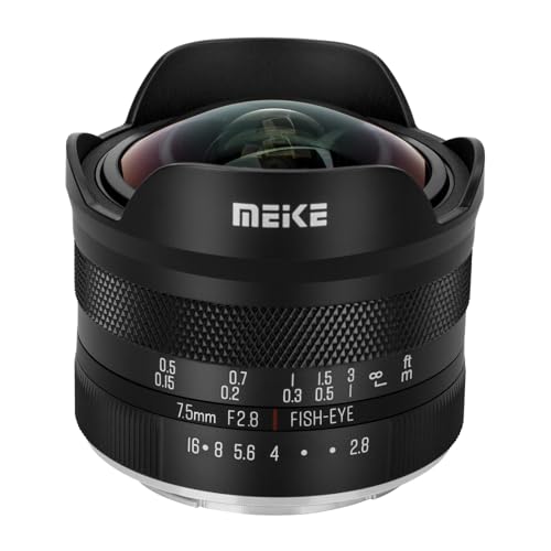 Meike 7,5 mm F2,8 große Blende, ultraweites rundes Fischaugenobjektiv, manueller Fokus, kompatibel mit Panasonic Lumix Olypums M43 Mount spiegellosen Kameras GH4 GH5 GH6 Meike 7,5 mm F2,8 große Blende, ultraweites rundes Fischaugenobjektiv, manueller Fokus, kompatibel mit Panasonic Lumix Olypums M43 Mount spiegellosen Kameras GH4 GH5 GH6 von Meike