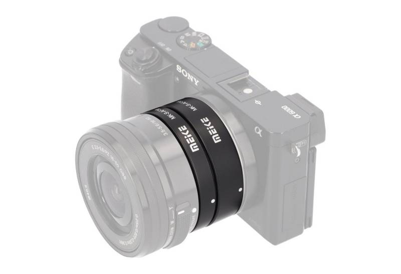 Meike Automatik Makro Zwischenringe für Sony E-Mount Systemkameras MK-S-AF3B Makroobjektiv von Meike