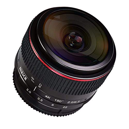Meike MK-6,5 mm F2.0 Fischaugenobjektiv für Canon EF-M Objektivkamera von Meike