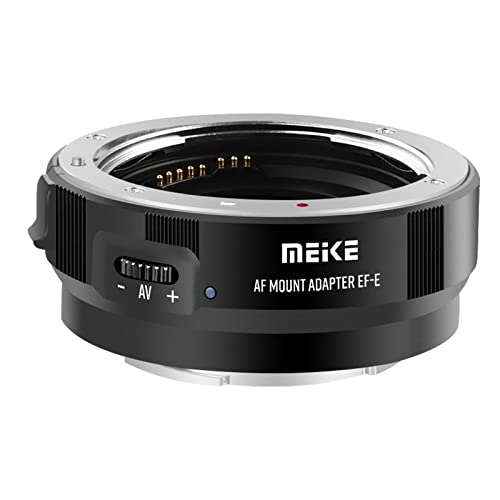 Meike MK-EFTE-B Autofokus-Halterung für Canon EF/EF-S Objektive auf Sony E Mount Kameras A7SII A7 A6000 A6500 A7SIII A9 von Meike