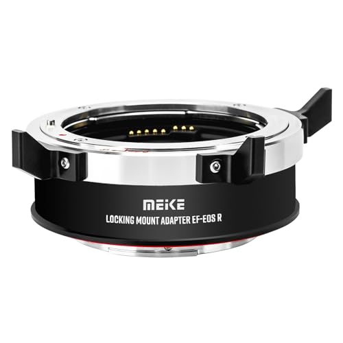 Meike MK-EFTR-AL Auto Focus Locking Lens Mount Adapter für Canon EF Mount Objektive auf Canon RF Mount Kameras EOS-R EOS-RP R5 R6 R7 R10 C70 und RED Komodo Kameras von Meike