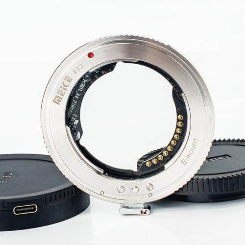 Meike MK-ETZ Metall-Autofokus-Objektiv-Adapter, unterstützt manuelle Auto-Blenden-Konverter für Sony E-Mount-Objektive auf Z-Serie, spiegellose Kameras Z5, Z6, Z7, Z50, Z6II, Z7II von Meike