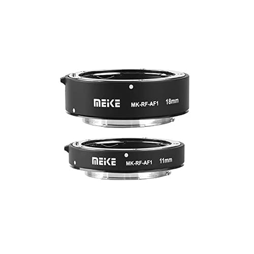 Meike MK-RF-AF1 Automatische Makro-Verlängerungsringe für Canon EOS R, RP(11mm und 18mm), kompatibel mit Canon EOS R, EOS RP von Meike