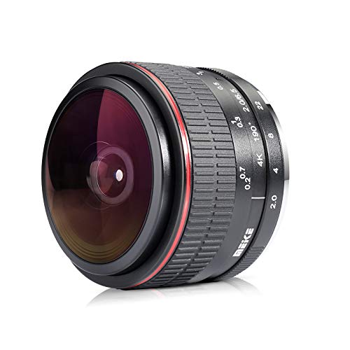 Meike Optics MK 6,5mm f2.0 Fisheye Objektiv Ultra-Weitwinkel für Sony E-Mount von Meike