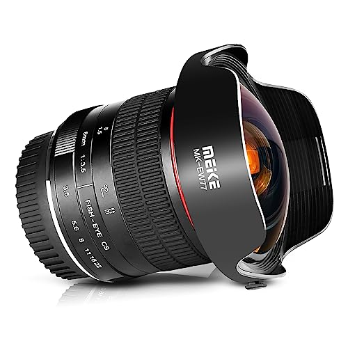 Meike Optics MK 8mm f3.5 Fisheye-Objektiv Ultra-Weitwinkel für Canon EF von Meike