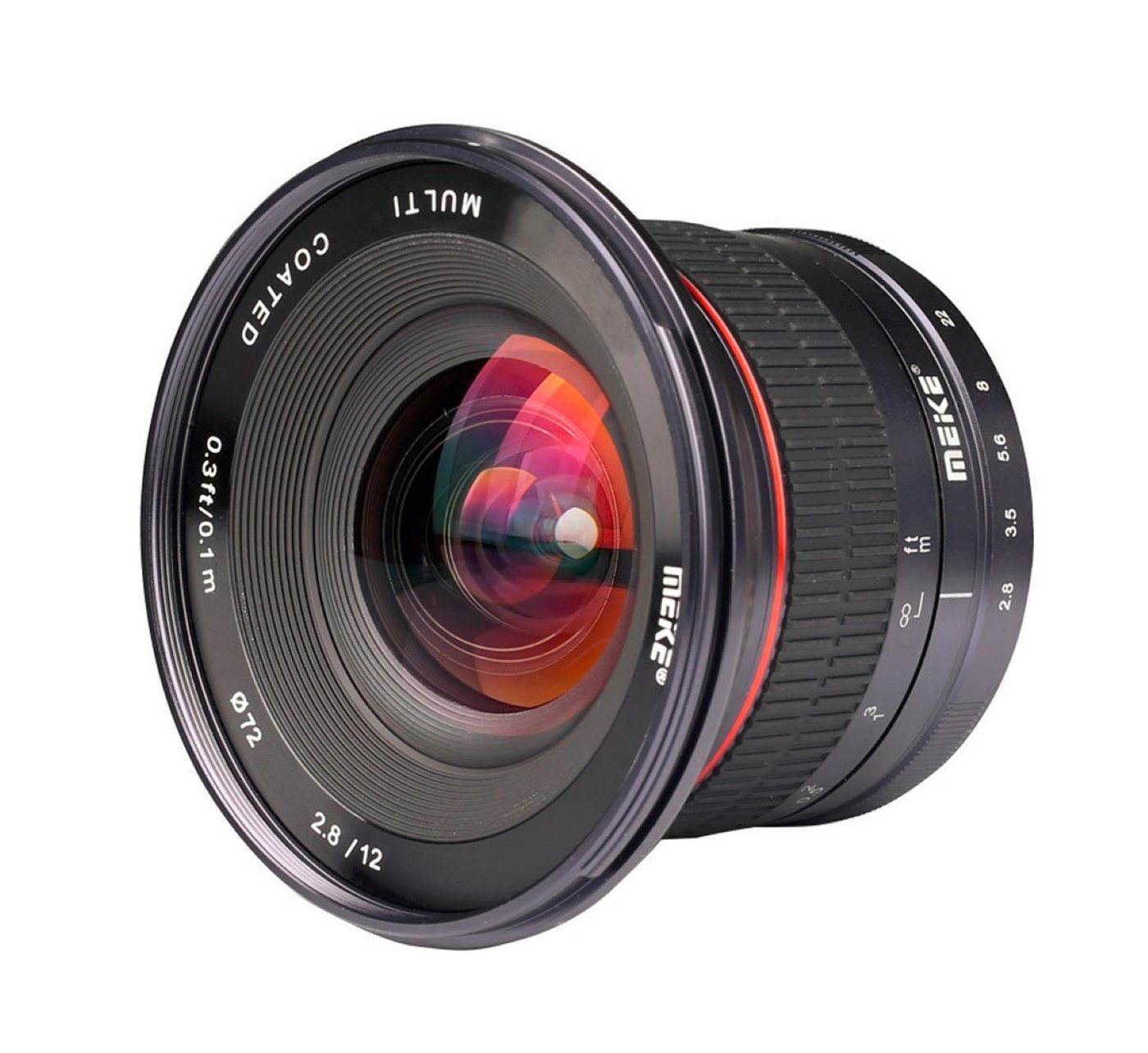 Meike Ultra-Weitwinkelobjektiv MK-12mm-F/2.8 für Canon EOS EF-M Objektiv Meike Ultra-Weitwinkelobjektiv MK-12mm-F/2.8 für Canon EOS EF-M Objektiv von Meike