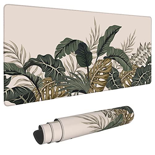 Meikosks Schreibtischunterlage, tropisches Waldlaub, Gaming-Mauspad, Computer-Schreibtischunterlage mit rutschfester Unterseite für Heimbüro, erweiterte Größe 80 x 40 cm Meikosks Schreibtischunterlage, tropisches Waldlaub, Gaming-Mauspad, Computer-Schreibtischunterlage mit rutschfester Unterseite für Heimbüro, erweiterte Größe 80 x 40 cm von Meikosks