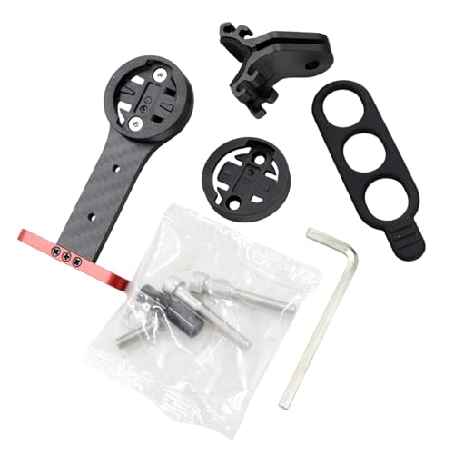 Meiliyizu Fahrradcomputer-Halterung aus Karbonfaser, verstellbar, Stoppuhren, Tachometer, Halterung von Meiliyizu