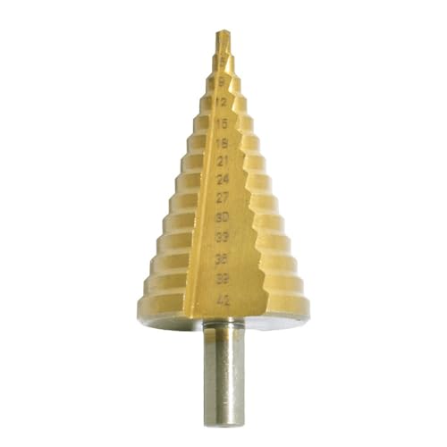 Stufenbohrer aus Stahllegierung, gerader Rillen, 4–42 mm, für Metall- und Holzbohrungen, mit dreieckigem Griff, Kegelbohrer Stufenbohrer aus Stahllegierung, gerader Rillen, 4–42 mm, für Metall- und Holzbohrungen, mit dreieckigem Griff, Kegelbohrer von Meiliyizu