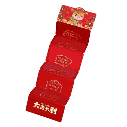 Traditionelles Neujahrs-Geldpaket 2025, Schlangen-Thema, Rötungen, chinesisches Frühlingsfest, faltbares Papier, Hongbao Traditionelles Neujahrs-Geldpaket 2025, Schlangen-Thema, Rötungen, chinesisches Frühlingsfest, faltbares Papier, Hongbao von Meiliyizu