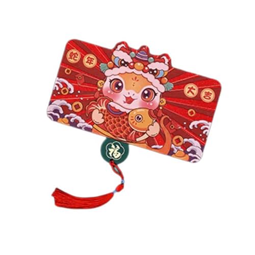 Traditionelles Neujahrs-Geldpaket 2025, Schlangen-Thema, Rötungen, chinesisches Frühlingsfest, faltbares Papier, Hongbao Traditionelles Neujahrs-Geldpaket 2025, Schlangen-Thema, Rötungen, chinesisches Frühlingsfest, faltbares Papier, Hongbao von Meiliyizu