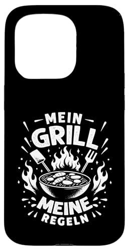 Mein Grill Meine Regeln Vatertag Spruch Für Mann Papa Humor Hülle für iPhone 15 Pro Mein Grill Meine Regeln Vatertag Spruch Für Mann Papa Humor Hülle für iPhone 15 Pro von Mein Grill Meine Regeln Vatertag Geschenk Papa