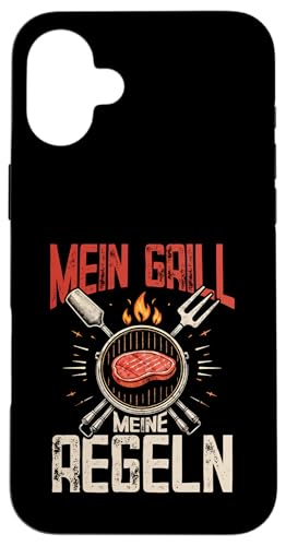 Mein Grill Meine Regeln Vatertag Spruch Für Mann Papa Humor Hülle für iPhone 16 Plus von Mein Grill Meine Regeln Vatertag Geschenk Papa