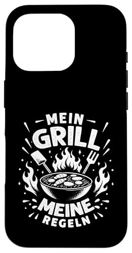 Mein Grill Meine Regeln Vatertag Spruch Für Mann Papa Humor Hülle für iPhone 16 Pro Mein Grill Meine Regeln Vatertag Spruch Für Mann Papa Humor Hülle für iPhone 16 Pro von Mein Grill Meine Regeln Vatertag Geschenk Papa