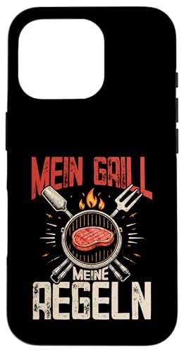Mein Grill Meine Regeln Vatertag Spruch Für Mann Papa Humor Hülle für iPhone 16 Pro Mein Grill Meine Regeln Vatertag Spruch Für Mann Papa Humor Hülle für iPhone 16 Pro von Mein Grill Meine Regeln Vatertag Geschenk Papa