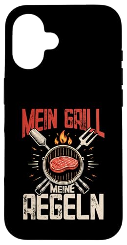 Mein Grill Meine Regeln Vatertag Spruch Für Mann Papa Humor Hülle für iPhone 16 Mein Grill Meine Regeln Vatertag Spruch Für Mann Papa Humor Hülle für iPhone 16 von Mein Grill Meine Regeln Vatertag Geschenk Papa