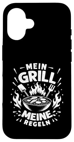 Mein Grill Meine Regeln Vatertag Spruch Für Mann Papa Humor Hülle für iPhone 16 Mein Grill Meine Regeln Vatertag Spruch Für Mann Papa Humor Hülle für iPhone 16 von Mein Grill Meine Regeln Vatertag Geschenk Papa