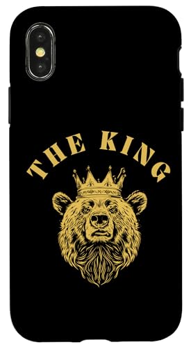Der König - Bären-Wildtier-Logo Hülle für iPhone X/XS von MeinShirt
