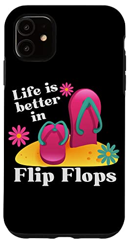 Life is Better in Flip Flops Beachy Style lustig Hülle für iPhone 11 Life is Better in Flip Flops Beachy Style lustig Hülle für iPhone 11 von MeinShirt