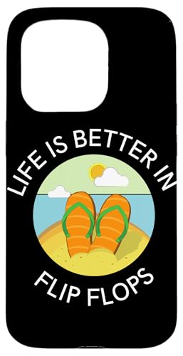 Life is Better in Flip Flops" Sommer Beachy Style lustig Hülle für iPhone 15 Pro Life is Better in Flip Flops" Sommer Beachy Style lustig Hülle für iPhone 15 Pro von MeinShirt
