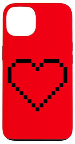 Pixel Herz Lustig Videospieler Vintage Hülle für iPhone 13 von MeinShirt