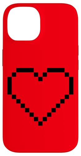 Pixel Herz Lustig Videospieler Vintage Hülle für iPhone 14 von MeinShirt