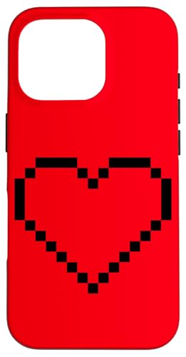 Pixel Herz Lustig Videospieler Vintage Hülle für iPhone 16 Pro von MeinShirt