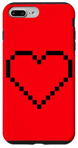 Pixel Herz Lustig Videospieler Vintage Hülle für iPhone 7 Plus/8 Plus von MeinShirt