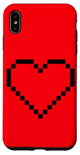 Pixel Herz Lustig Videospieler Vintage Hülle für iPhone XS Max von MeinShirt